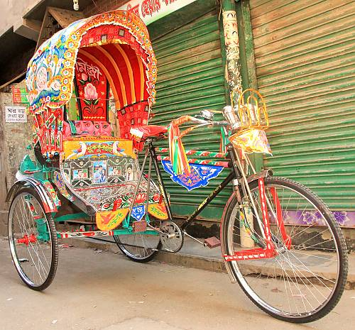 Bicitaxi en Dhaka